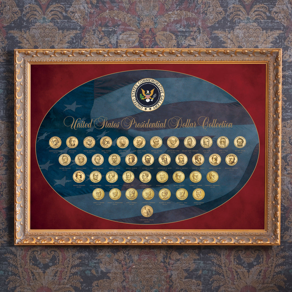 Presidential Golden Dollar Framed Collection – United States Commemorative  Gallery